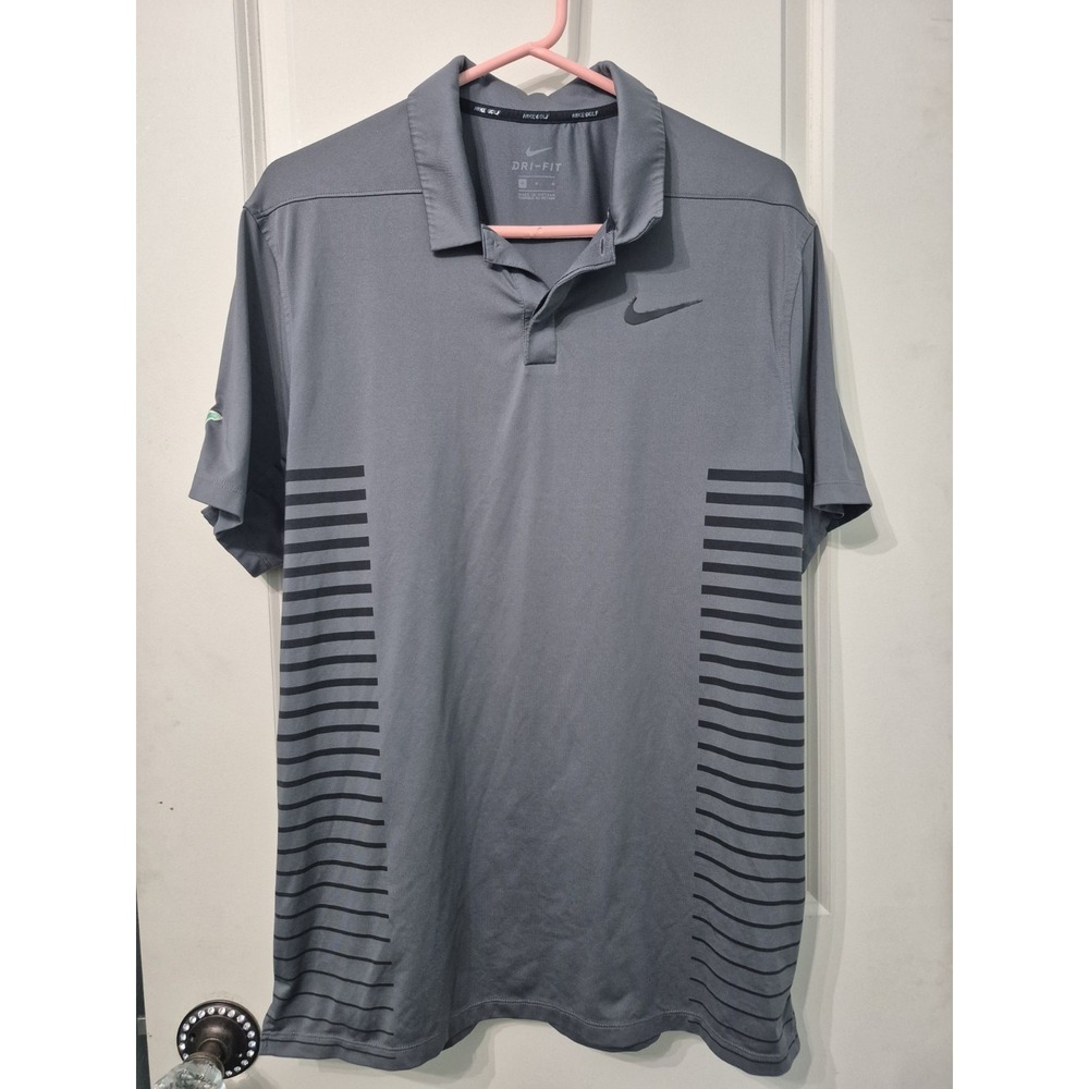 Nike Dri-Fit Golf Polo Shirt Mens Medium Grey